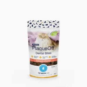 Plaque Off Dental Bites lõhega hambahooldus kassidele 60g