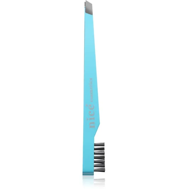 Diva & Nice Cosmetics Accessories Kaldus otstega pintsetid koos harjaga Turquoise 1 tk