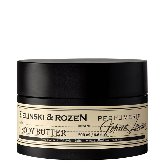 ZIELINSKI & ROZEN Vetiver, Lemon Body Butter 200ml