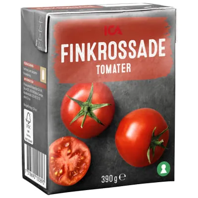 Purustatud tomatid ICA 390g