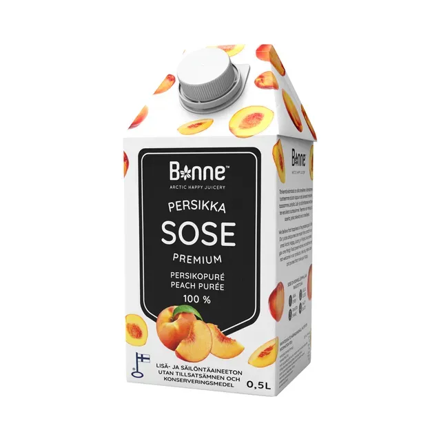 Virsikupüree 100%, BONNE, 500 ml