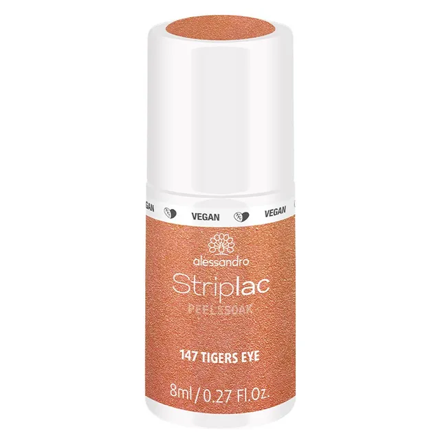ALESSANDRO Striplac Peel or Soak Nail Polish No.147 Tigers Eye 8ml