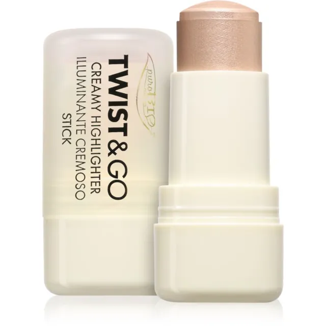 puroBIO Cosmetics Twist&Go Valgustneelav kreem pulgakujuline varjund 01 Sparkling Wine 5 g