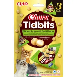 Churu TIDBITS Kana ja Dashi maius kassidele