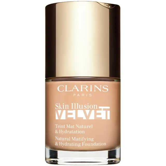 Clarins Skin Illusion Velvet Matt vedel jumestuskreem toitva toimega varjund 102.5C 30 ml