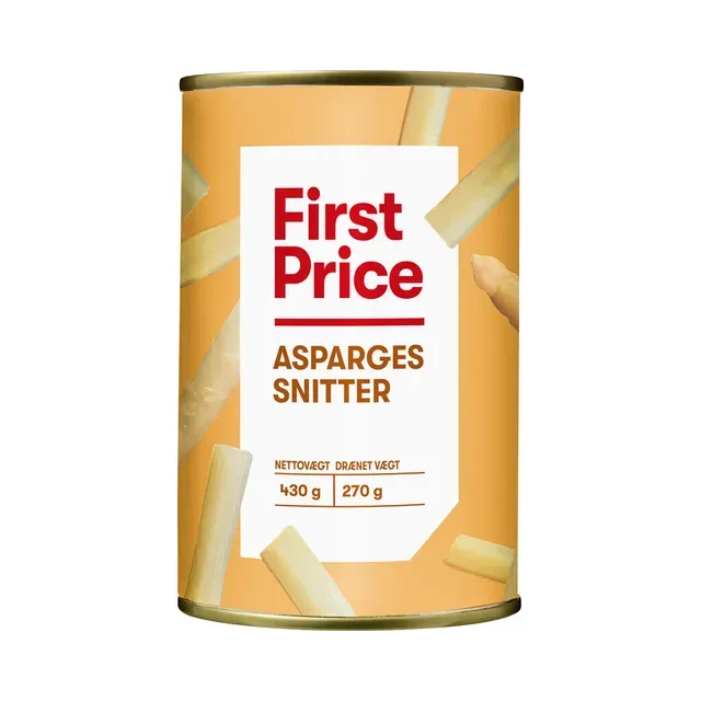 Sparglilõigud soolvees, FIRST PRICE, 430 g