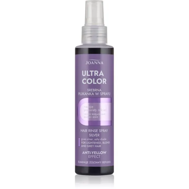 Joanna Ultra Color Hair Rinse Silver Spray Juuksevärvi pigment varjund Silver 150 ml