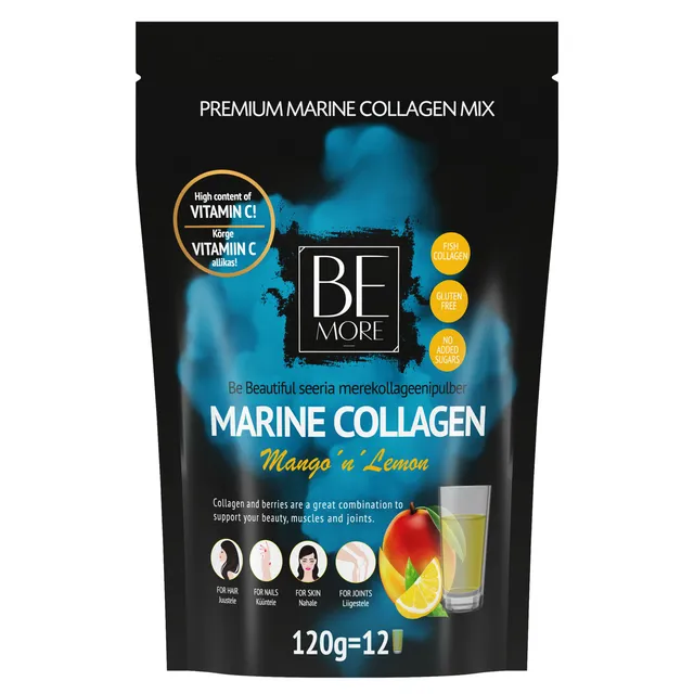 BE MORE Marine Collagen Mango'n'Lemon 120g