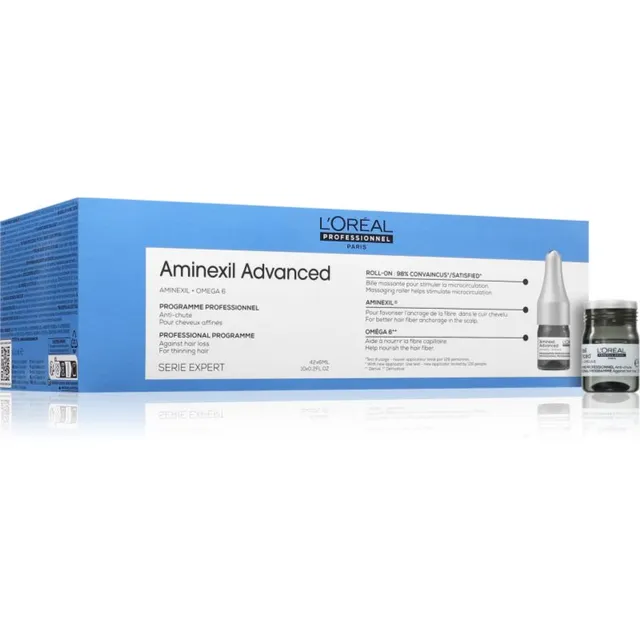 L’Oréal Professionnel Serie Expert Aminexil Advanced Ampull juuksejuurte tugevdamiseks ja juuksekasvu parandamiseks 42x6 ml