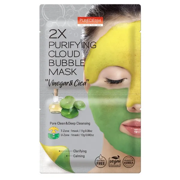 PUREDERM 2X Purifying Cloud Bubble Sheet Mask 23g