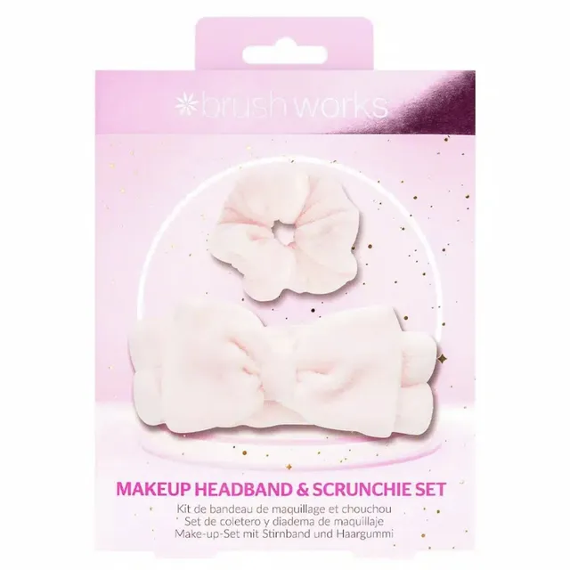 BRUSHWORKS Makeup Headband & Scrunchie Gift Set