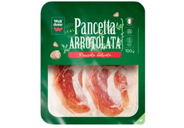 Pancetta Arrotolata WELL DONE 100g viil