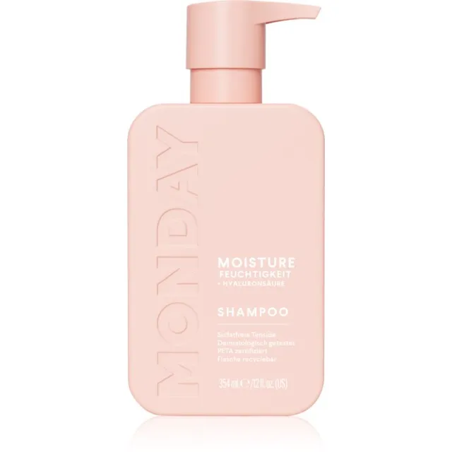 MONDAY Moisture Toitev šampoon juuste tugevdamiseks ja sära andmiseks 354 ml