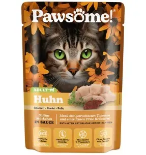 Pawsome! kassi einekotike, kanaliha tükid kastmes, teraviljavaba