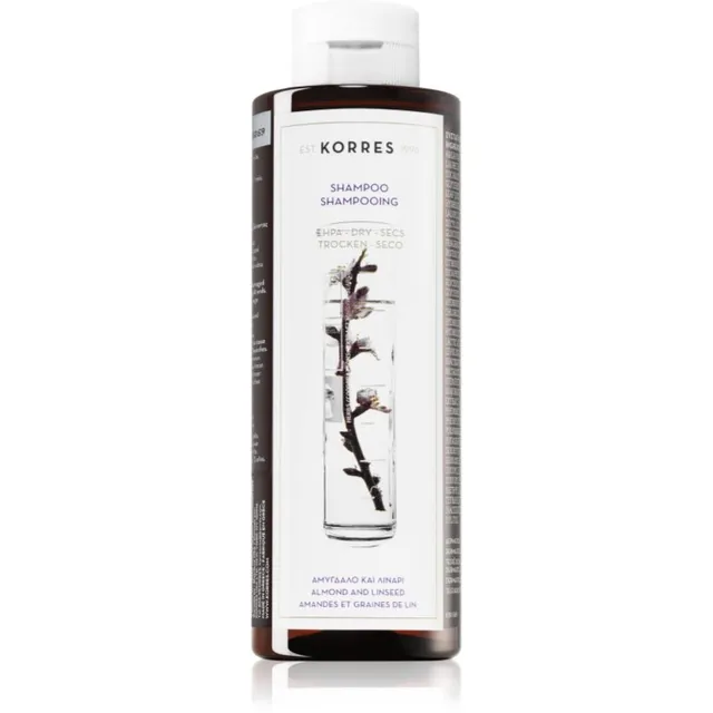 Korres Almond & Linseed Šampoon kuivadele ja kahjustatud juustele 250 ml