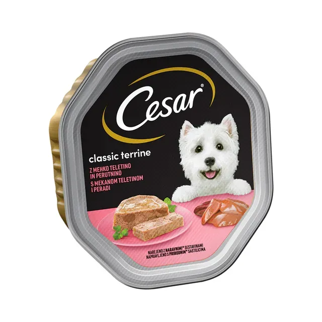 Täistoit. Eine koerale vasika ja kodulinnulihaga, CESAR, 150g