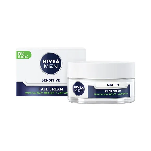 Näokreem Sensitive meestele, NIVEA, 50 ml