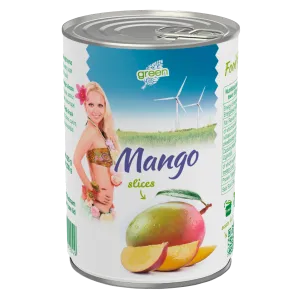 Mango lõigud siirupis 425g, GREEN, neto 230 g