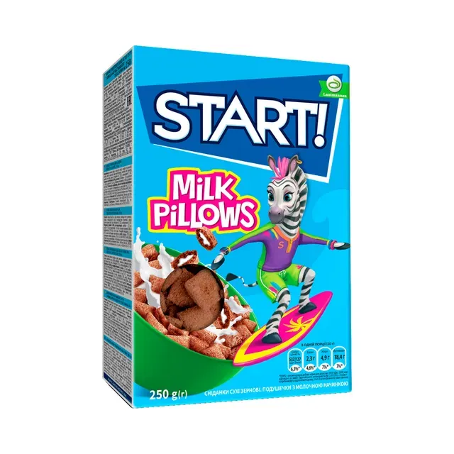 Padjakesed piimatäidisega, START, 250 g