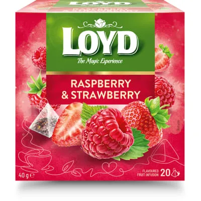 Tee puuvilja vaarika&maasika Loyd 20x2g