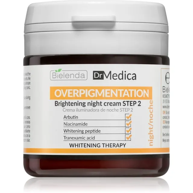 Bielenda Dr Medica Overpigmentation Valgustpeegeldav öökreem hüperpigmentatsiooniga nahale 50 ml