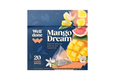 Valge tee WELL DONE mango 20x1.5g