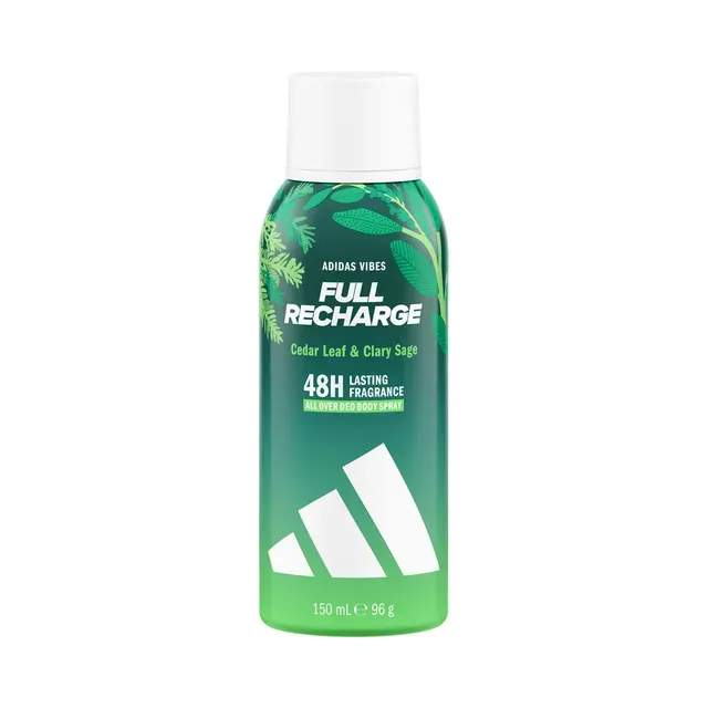 Deodorant Vibes Full Recharge meestele, ADIDAS, 150ml