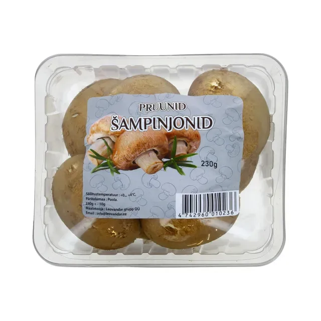 Šampinjonid pruunid, 230 g