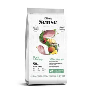 Dibaq Sense GF Light/Senior part ja kalkun teraviljavaba koeratoit 12kg