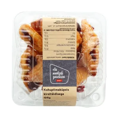 Kohupiimaküpsis kirsitäidisega 125g