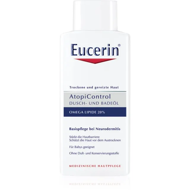 Eucerin AtopiControl Duši- ja vanniõli kuivale ja sügelevale nahale 400 ml