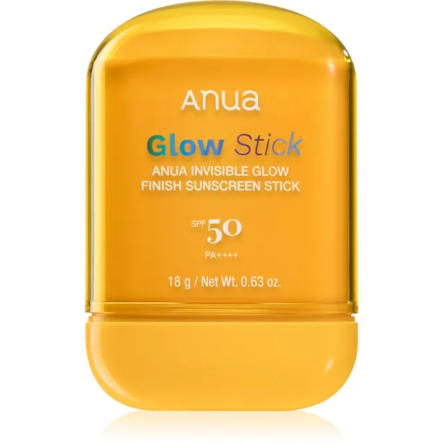 Anua Invisible Glow Finish Sunscreen Stick Toitev ja niisutav pulk kirgastava efektiga SPF 50 18 g