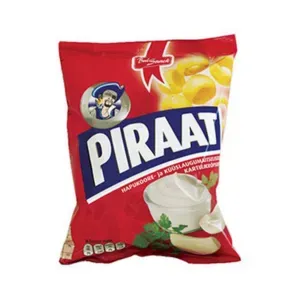 PIRAAT Hapukoore- ja küüslaugumaitselised kartulikrõpsud 60g