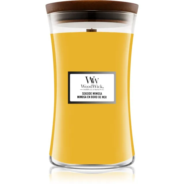 Woodwick Seaside Mimosa lõhnaküünal puidust taht 609.5 g