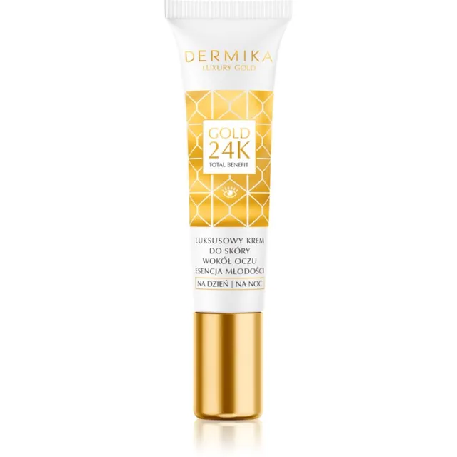 Dermika Luxury Gold Vananemisvastane kreem silmade piirkonnale 15 ml