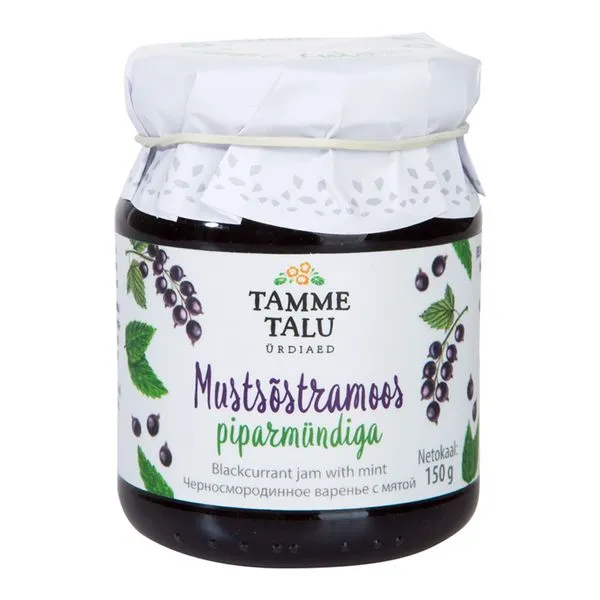 Mustsõstramoos piparmündiga 150g