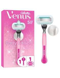 Gillette Venus Party Edition raseerija, 1 vahetustera, seinahoidik
