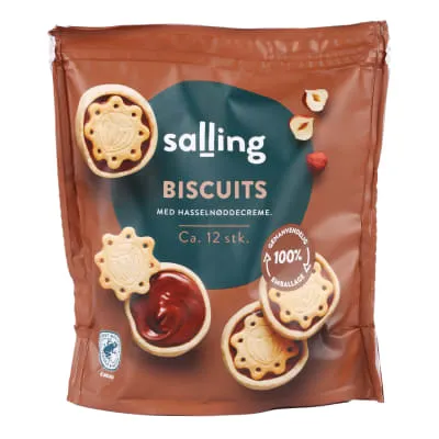Küpsised sarapuupähklikreemiga Salling 175g