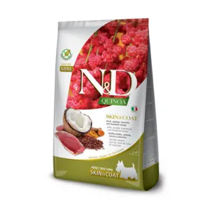 Farmina Quinoa Skin & Coat Mini pardilihaga tundlikule nahale ja karvale koeratoit 800g