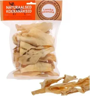 Lamba peanahk - naturaalsed koeranäksid, kuivatatud koeramaius