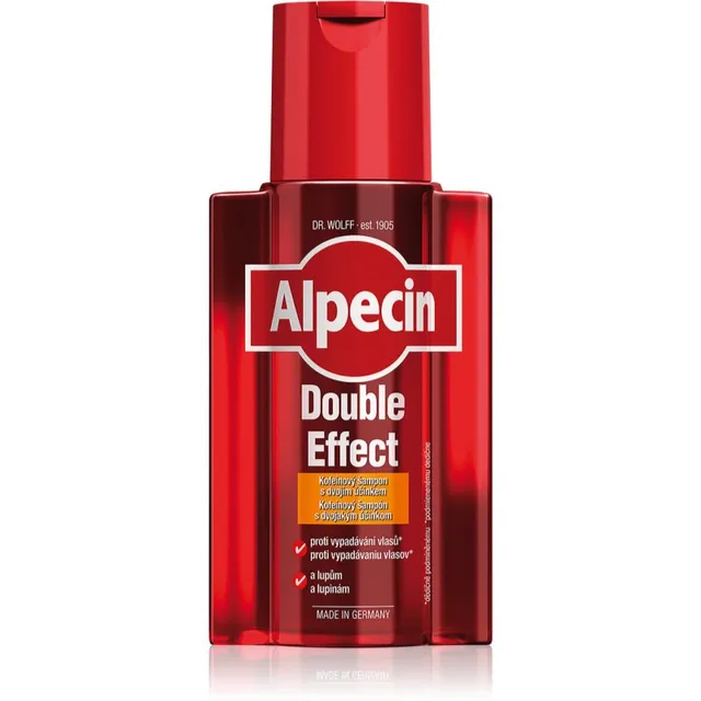 Alpecin Double Effect Kofeiinišampoon meestele juuste väljalangemise ja kõõma vastu 200 ml