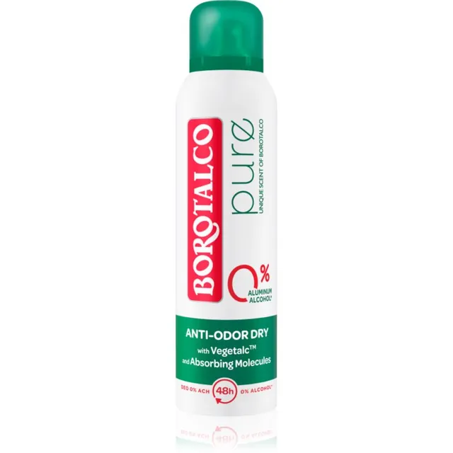 Borotalco Pure Original Alumiiniumivaba pihustatav deodorant 150 ml