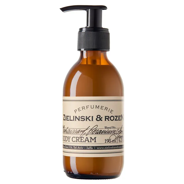 ZIELINSKI & ROZEN Blackcurrant, Geranium, Amber, Leather Body Cream 195ml