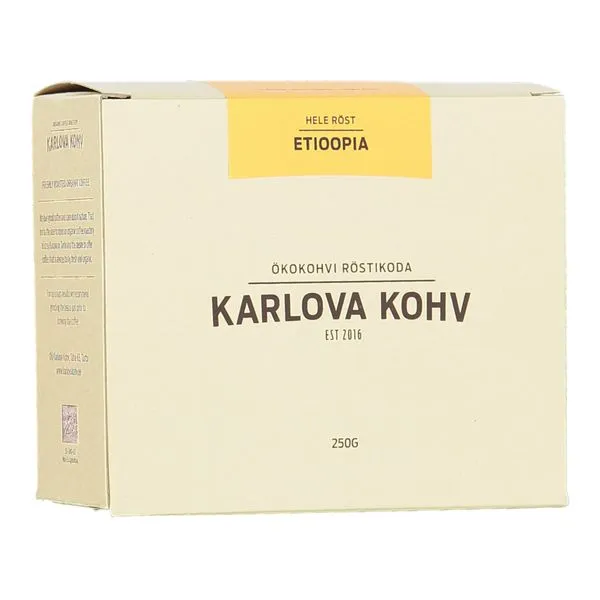 Kohvioad Etioopia hele röst 250g