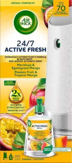 AIR WICK Active Fresh MANGO & Passion Fruit komplekt 228 ML