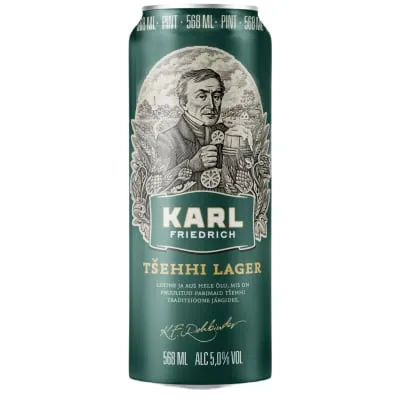 Õlu Karl Friedrich Tsehhi Lager 5%vol 0,568l
