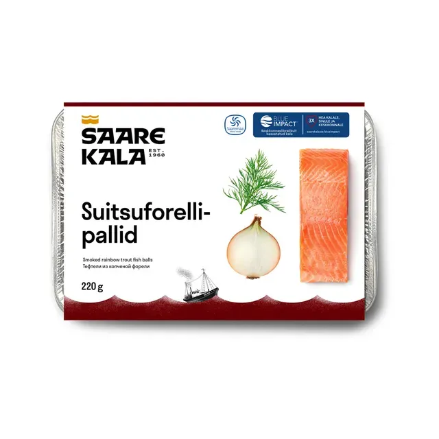 Suitsuforellipallid, SAARE KALA, 220 g