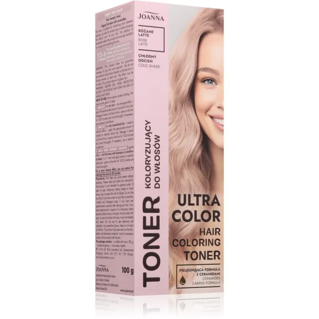 Joanna Ultra Color värviline tooner varjund Rose Latte 100 g