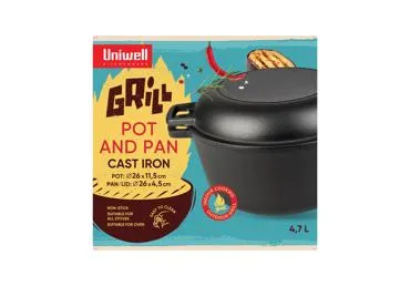 Malmist pott ja pann UNIWELL 26 cm