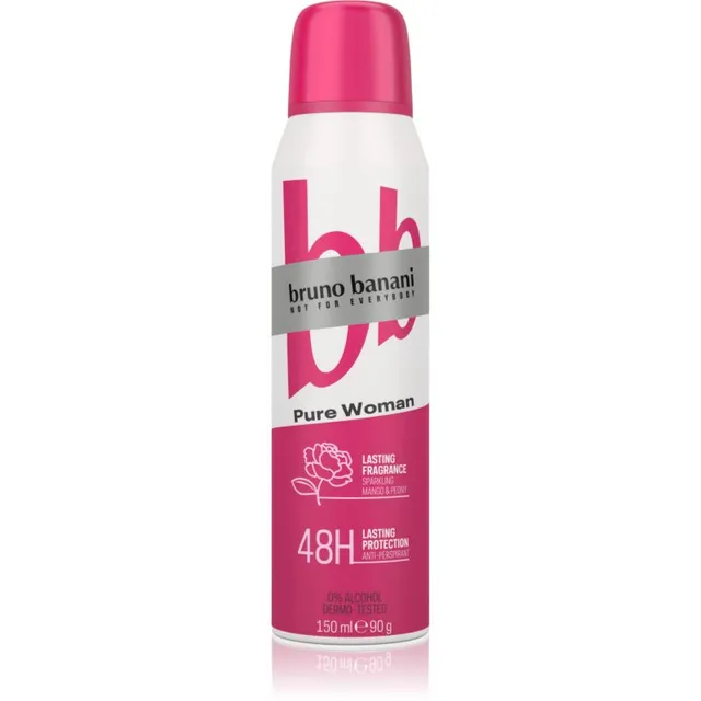 Bruno Banani Pure Woman Sparkling Mango & Peony Antiperspirant 48 tundi naistele 150 ml